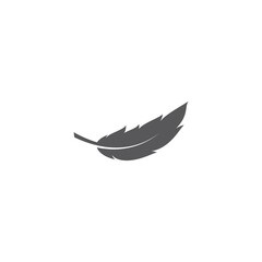 feather logo template vector icon