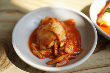 칼국수 집에서 나온 밑반찬