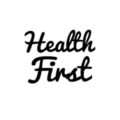 Quote illustration about eat healthy, eat balanced, health first