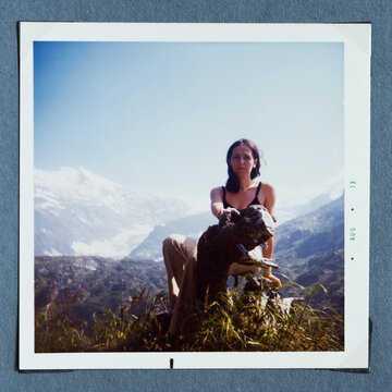 Young woman in the seventies