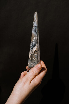 Jasper stone obelisk