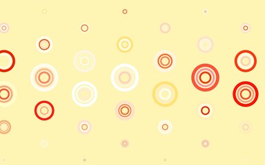 Light Red vector pattern with spheres.
