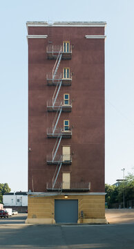 Lateral side of house