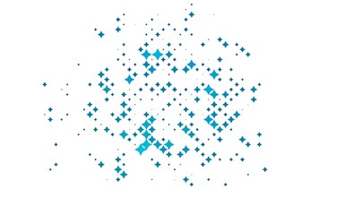 Light BLUE vector pattern with christmas stars. Glitter abstract illustration with colored stars. The template can be used as a background.