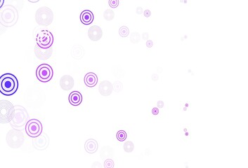 Light Purple, Pink vector background with spots.