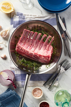 Raw Rack of Lamb