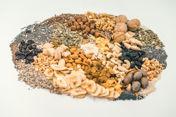 Semillas frutos secos