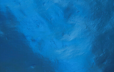 Beautiful Abstract Grunge Decorative Navy Blue Dark Stucco Wall Background. Art Rough Stylized Texture Banner With Space For Text