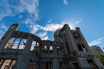 The atomic bomb Dome in Hiroshima