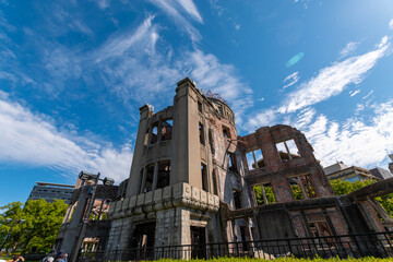 The atomic bomb Dome in Hiroshima