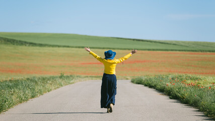 Woman in a field