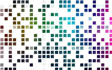 Light Multicolor, Rainbow vector background with rectangles. Glitter abstract illustration with rectangular shapes. Best design for your ad, poster, banner.