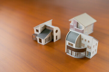 Obraz na płótnie Canvas 住宅模型　建築　設計