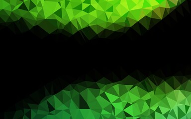 Light Green vector abstract mosaic background. Shining colored illustration in a Brand new style. Elegant pattern for a brand book.