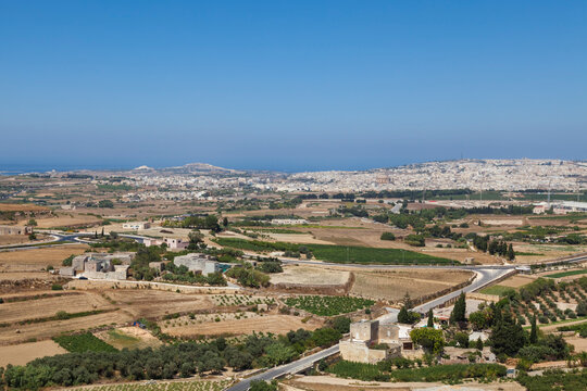 Maltese Landscape - View from Mdina towards Northern Malta