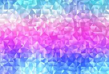 Fototapeta premium Light Multicolor, Rainbow vector blurry triangle template.