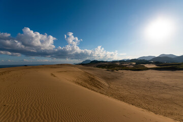 Fototapeta na wymiar Tottori prefecture beautiful tottori Dune