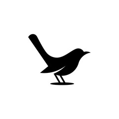 Illustration vector graphic template of awesome bird silhouette logo