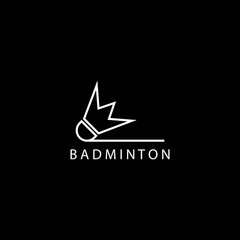 Badminton logo template