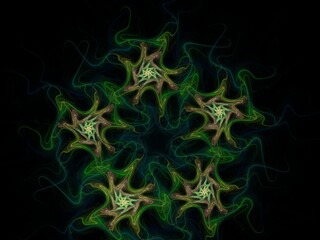 Imaginatory fractal background Image