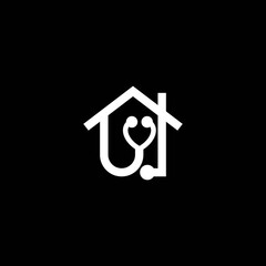 Naklejka premium Home health logo template