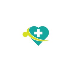 Health medical logo template