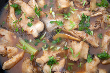 Iron pan stewed fish nuggets
