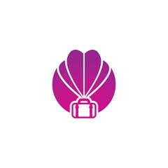Traveling logo template