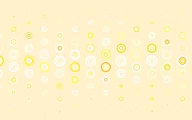 Light Orange vector background with spots.