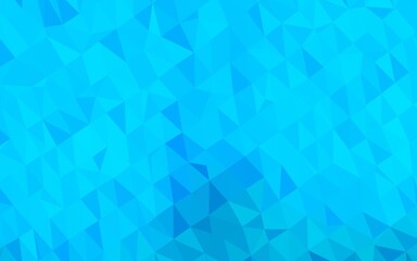 Fototapeta na wymiar Light BLUE vector abstract polygonal cover. Triangular geometric sample with gradient. Brand new design for your business.