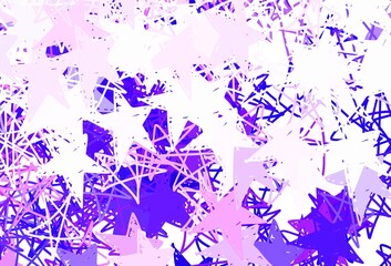 Light Red, Yellow vector layout with bright stars.