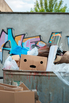 Funny box left in the garbage
