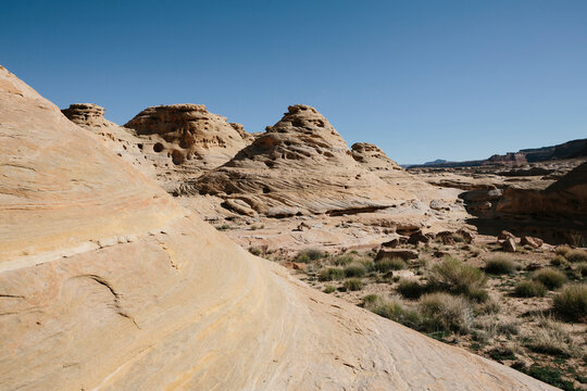 Sculpted rock formations, Glen Canyon NRA, Utah