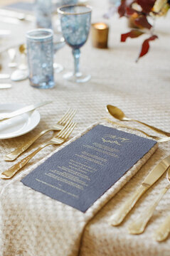 Blue & Gold table top