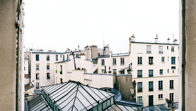 View on Paris Architecture Through Window