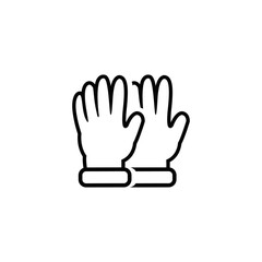 Fototapeta na wymiar gloves icon. icon gloves doctor to hand protecting. gloves icon vector