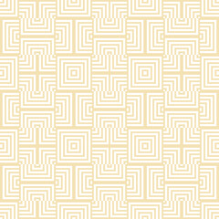 abstract geometric white square, line seamless pattern on white background vector design