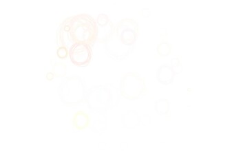 Light Red, Yellow vector pattern with spheres.