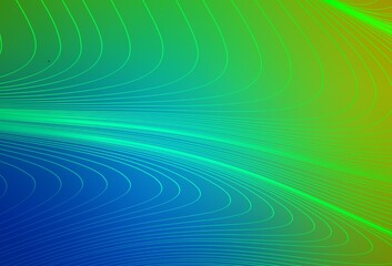 Light Blue, Green vector template with lines.