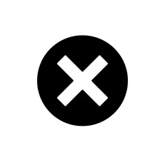 Fototapeta premium Cancel,Stop Icon Design Vector Template Illustration