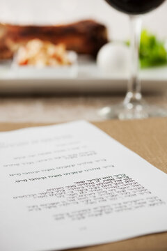 Passover: Focus On Hebrew Prayer In Haggadah