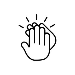 Applause icon Design Vector Template Illustration