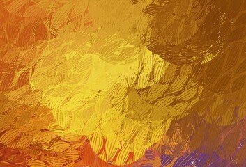 Dark Pink, Yellow vector texture with abstract forms.