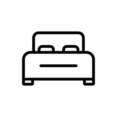Bed Icon Design Vector Template Illustration