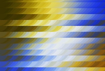 Light Blue, Yellow vector backdrop with memphis shapes.