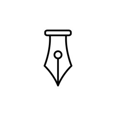 Fountain Pen Icon Design Vector Template Illustration