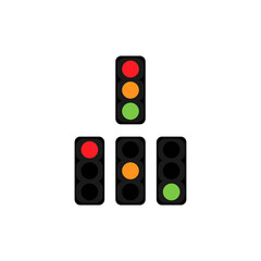 traffic lights vector design template illustration