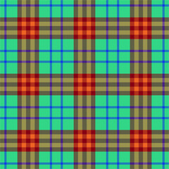 Seamless plaid fabric pattern. Scottish style textile print.