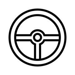 Steering Wheel Icon Design Vector Template Illustration