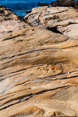 The Rugged Sandstone Shores of Sand Hill Cove, Point Lobos SNR, Big Sur, California,USA
